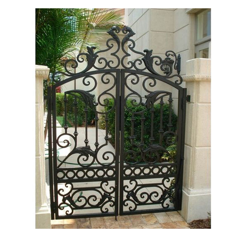 Custom Wrought Iron Entrance Gates/Simple Wrought Iron Gate Designs