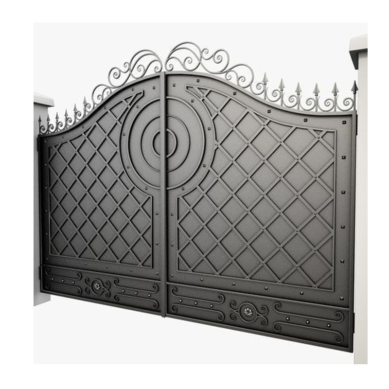 Custom Wrought Iron Entrance Gates/Simple Wrought Iron Gate Designs