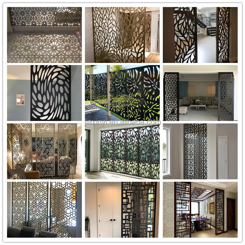Decorative Laser Cut Wrought Iron Screens Iron Panel