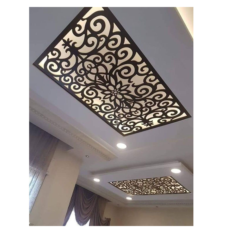 Decorative Laser Cut Wrought Iron Screens Iron Panel