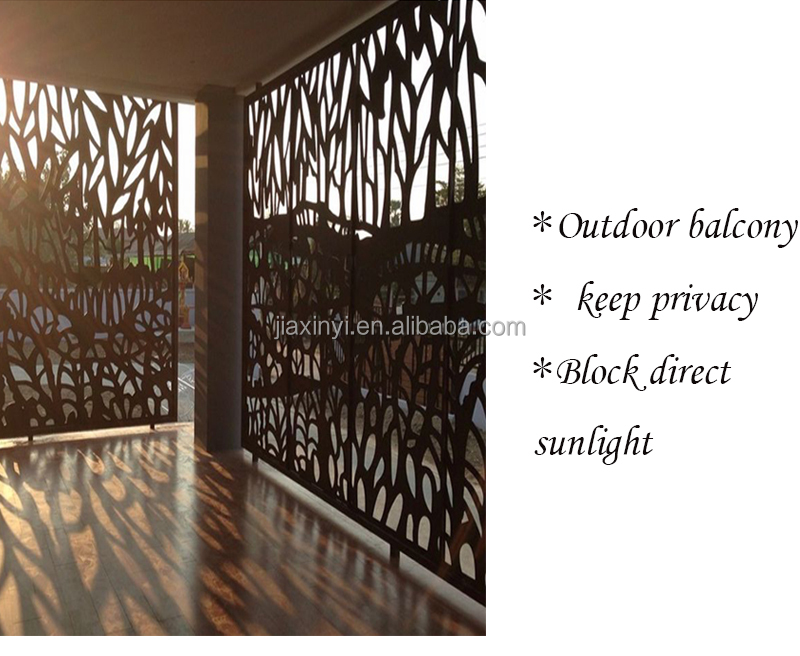 Decorative Laser Cut Wrought Iron Screens Iron Panel