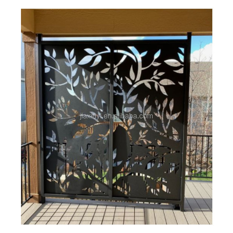 Decorative Laser Cut Wrought Iron Screens Iron Panel